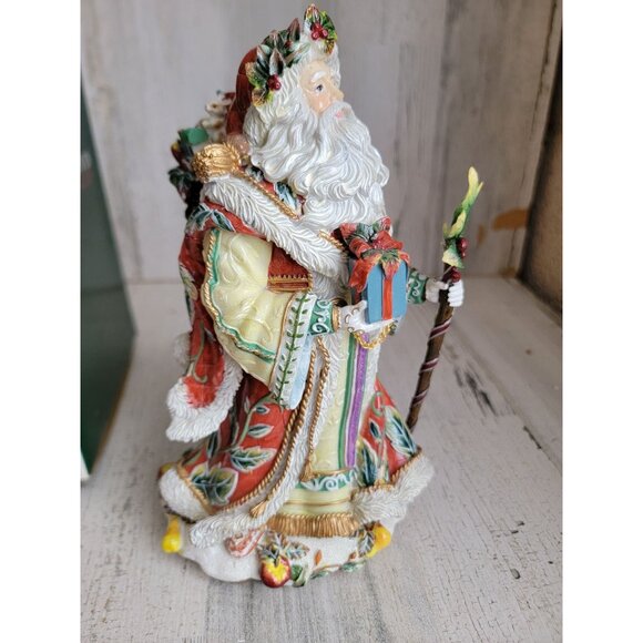 Fitz Floyd music box Enchanted holiday santa claus xmas - Picture 3 of 6